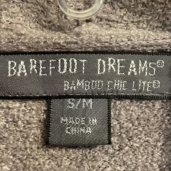 Barefoot Dreams Size S M Calypso Wrap Drape Cardigan Mineral Bamboo Chic… - Picture 7 of 9